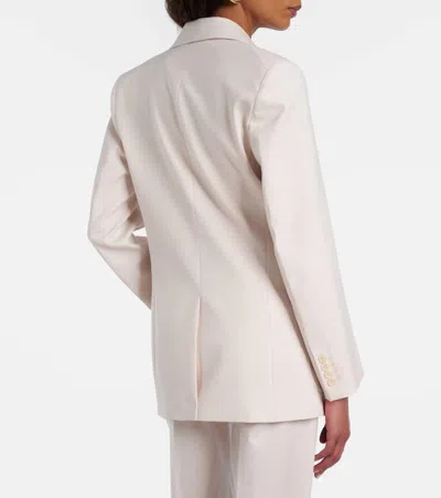 Victoria Beckham Single-breasted Blazer In White