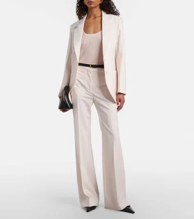 Victoria Beckham Single-breasted Blazer In White