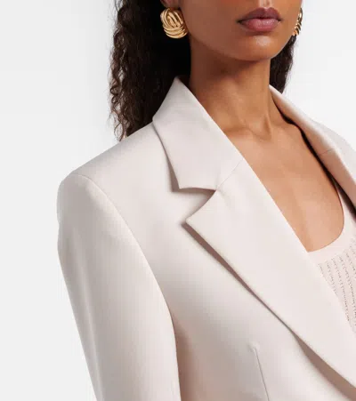 Victoria Beckham Single-breasted Blazer In White