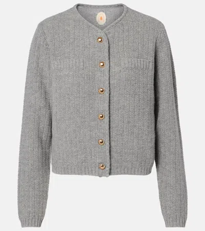 Jardin Des Orangers Wool And Cashmere Cardigan In Gray