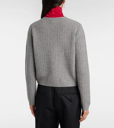 Jardin Des Orangers Wool And Cashmere Cardigan In Gray