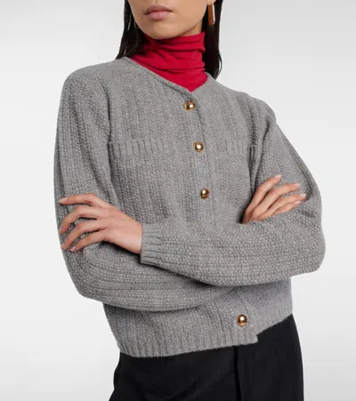 Jardin Des Orangers Wool And Cashmere Cardigan In Gray