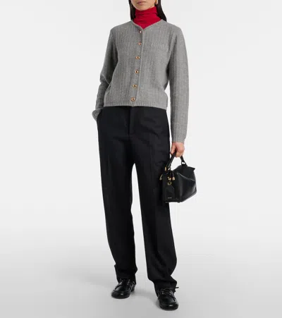 Jardin Des Orangers Wool And Cashmere Cardigan In Gray