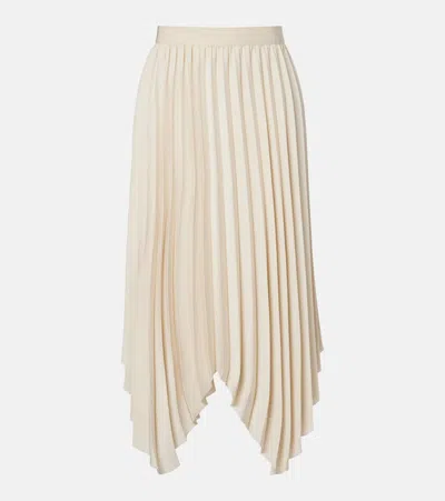 Isabel Marant Felixa Plissé Crêpe Midi Skirt In Brown