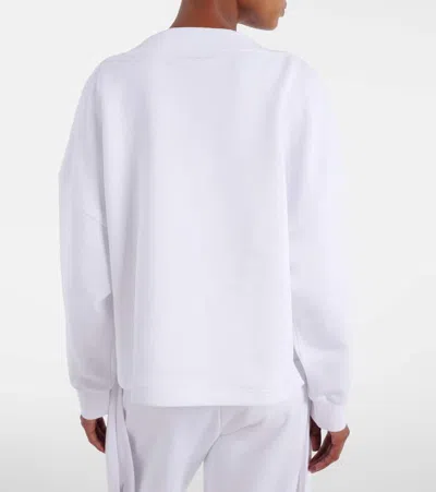 Alaïa Cotton Sweatshirt In White