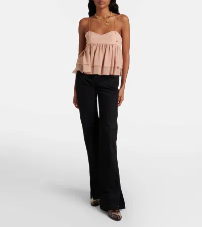 Chloé Susanna 40 Studded Leather Mary Jane Pumps In Black