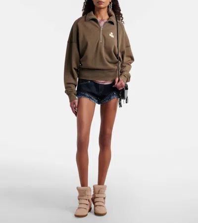 Isabel Marant Bekett Cut-out Touch-strap Sneakers In Pink