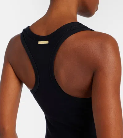 Heidi Klein Racerback Swimsuit In Black