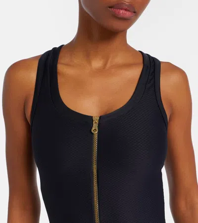 Heidi Klein Racerback Swimsuit In Black