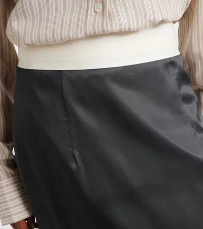 Rohe Róhe Wool Pencil Skirt In Gray