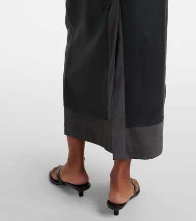 Rohe Róhe Wool Pencil Skirt In Gray