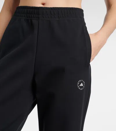 Adidas By Stella Mccartney Logo Track Pants In Black