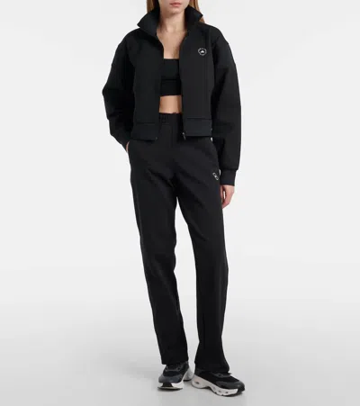 Adidas By Stella Mccartney Logo Track Pants In Black