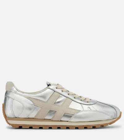 Hogan H671 86er Lace-up Fastening Sneakers In Gray