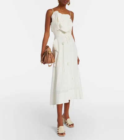 Zimmermann Leather Goldie Slides 65 In Gold