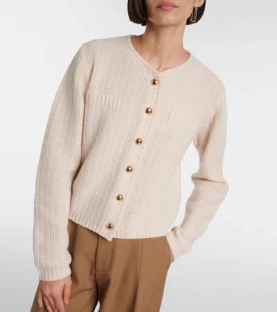 Jardin Des Orangers Wool And Cashmere Cardigan In Brown