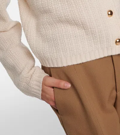 Jardin Des Orangers Wool And Cashmere Cardigan In Brown