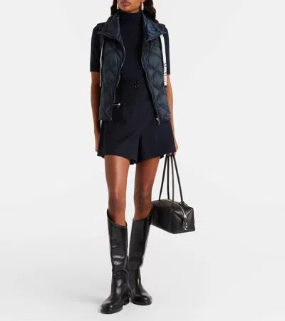 Max Mara The Cube Technical Puffer Vest In Blue