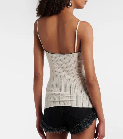 Isabel Marant India Pointelle Silk And Cotton Camisole In Neutral