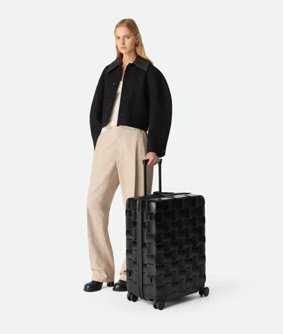 Bottega Veneta Odissey Check-in Suitcase In Black