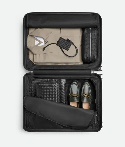 Bottega Veneta Odissey Check-in Suitcase In Black