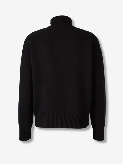 Ami Alexandre Mattiussi Ami Paris Ami De Coeur Sweater In Black