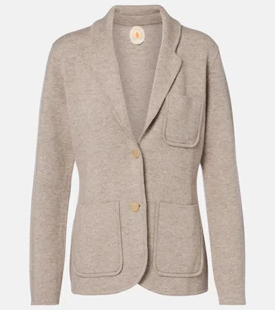 Jardin Des Orangers Wool And Cashmere Blazer In Brown