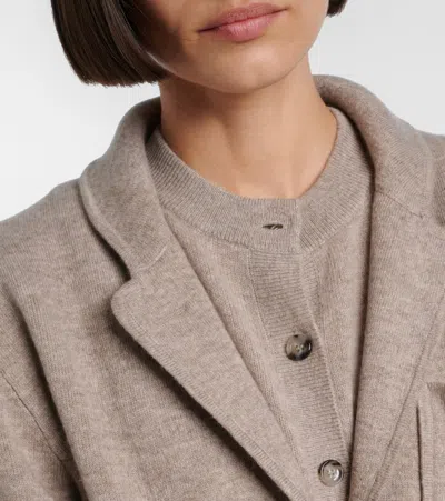 Jardin Des Orangers Wool And Cashmere Blazer In Brown