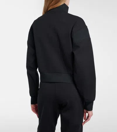 Adidas By Stella Mccartney Cropped Track Jacket In Black
