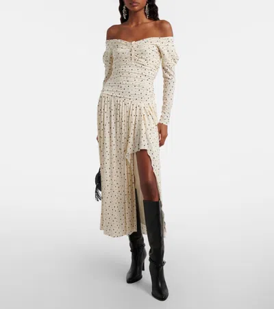 Isabel Marant Giovana Jersey Midi Dress In Neutral
