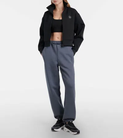 Adidas By Stella Mccartney Cotton-blend Sweatpants In Blue