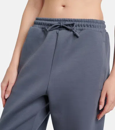 Adidas By Stella Mccartney Cotton-blend Sweatpants In Blue