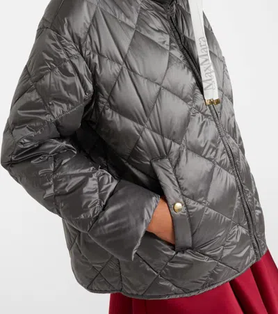 Max Mara The Cube Technical Puffer Jacket In Gray