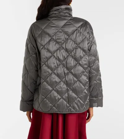 Max Mara The Cube Technical Puffer Jacket In Gray
