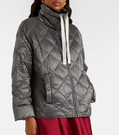 Max Mara The Cube Technical Puffer Jacket In Gray