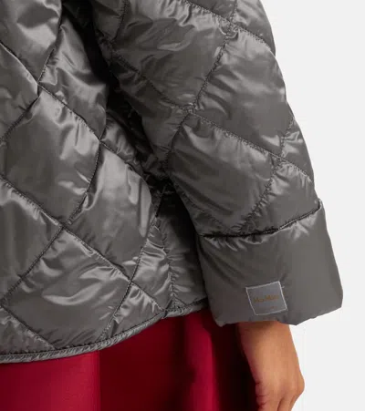 Max Mara The Cube Technical Puffer Jacket In Gray