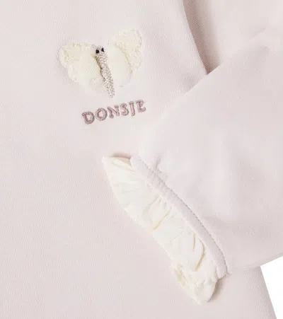 Donsje Baby Carilin Embroidered Cotton Sweatshirt In White