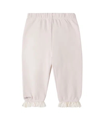 Donsje Baby Suzein Embroidered Cotton Sweatpants In Neutral
