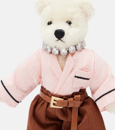 Prada Teddy Bag Charm In Pink