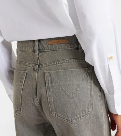 Max Mara Colibri High-rise Flared Jeans In Gray