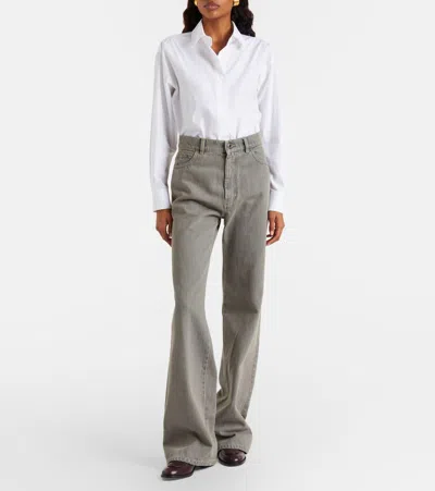 Max Mara Colibri High-rise Flared Jeans In Gray