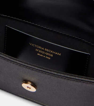 Victoria Beckham Dorian Mini Leather-trimmed Shoulder Bag In Black