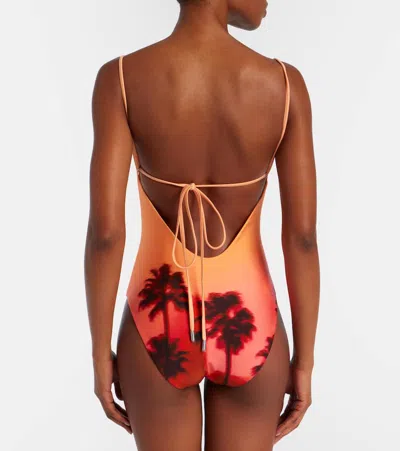 Simkhai Printed Swimsuit In Multi