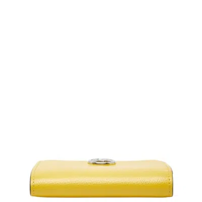 Pre-owned Fendi Yellow Leather Wallet (bi-fold) ()