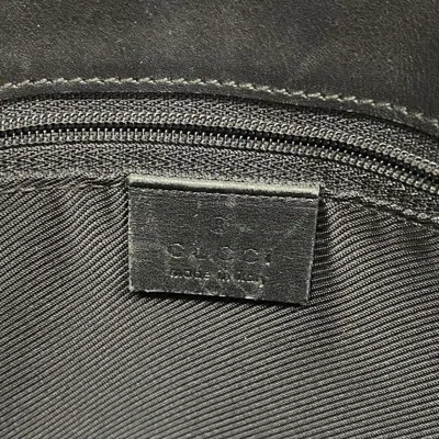 Pre-owned Gucci Beige Black Canvas Tote Bag () In Multi