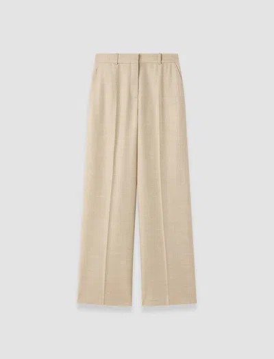 Joseph Hawley Virgin Wool Trousers In Neutral