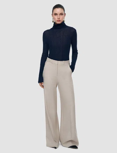 Joseph Hawley Virgin Wool Trousers In Neutral