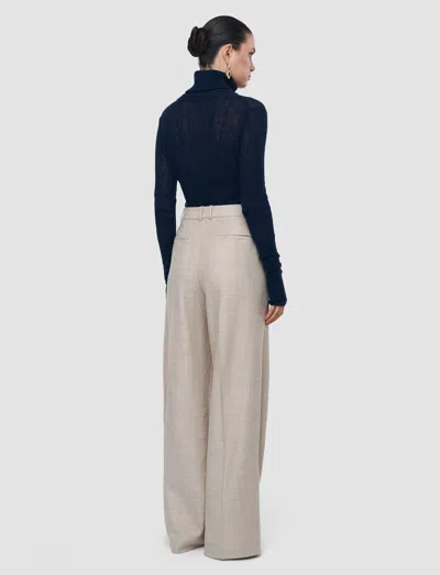Joseph Hawley Virgin Wool Trousers In Neutral
