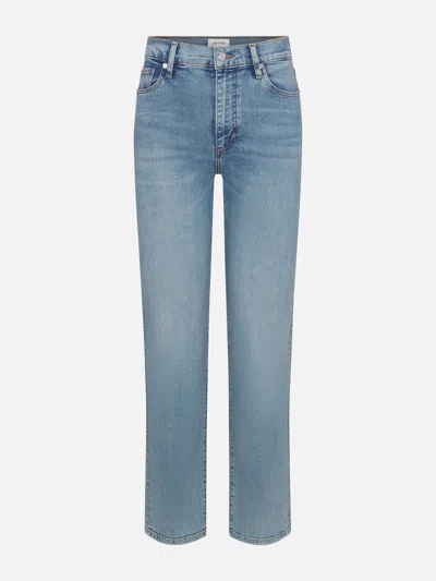 Frame Whiskered Five-pocket Jeans In White
