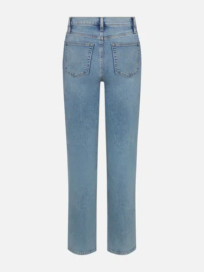 Frame Whiskered Five-pocket Jeans In White